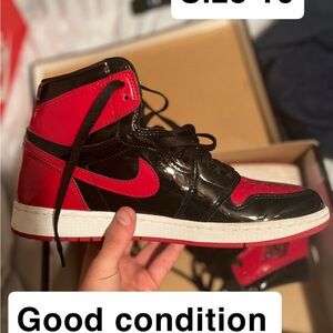 Jordan Red and Black High-Top Sneakers
